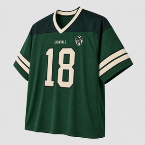 Maillot de football vintage à empiècements en mesh sur les épaules, logo personnalisé, numéro, chemise rétro pour fans de sport, respirant, confortable, unisexe, sans manches - Product Image 4