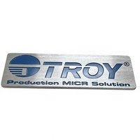 Plaque signalétique en aluminium pur brossé, peinture par oxydation, résistante à la corrosion et aux hautes températures pour équipements de données