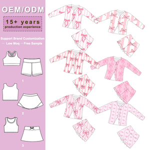 Ensemble <span class=keywords><strong>de</strong></span> yoga rose à imprimé nœud pour filles, <span class=keywords><strong>tenue</strong></span> <span class=keywords><strong>de</strong></span> sport pour enfants, idéal pour le jeu actif et la pratique - Product Image 1
