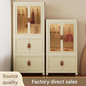 现代设计PP塑料可折叠儿童衣柜卧室家用储物柜婴儿衣服玩具储物盒 - Product Image 1