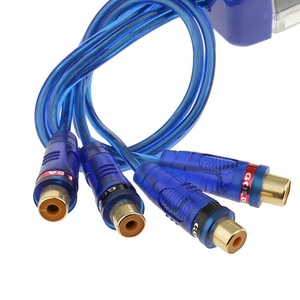 Mavi 4-Channel <span class=keywords><strong>RCA</strong></span> topraklama Loop İzolatör evrensel ses kablosu için araba gürültü ses Eliminator filtre Dropshipping mevcut - Product Image 6