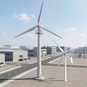 Generador Eólico de Eje Horizontal de 50kW con Baja Velocidad de Arranque, 380V, Diámetro del Rotor de 12.6m, Alta Eficiencia, Fibra de Vidrio Reforzada - Product Image 3