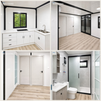 Maison préfabriquée à double aile de 20, 30 ou 40 pieds, 1 à 4 chambres, avec plan de configuration personnalisé, maison-conteneur moderne