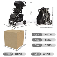 Poussette bébé compacte et légère Purorigin 2026, nouveau style, pliage automatique, poussette de voyage, prix avantageux