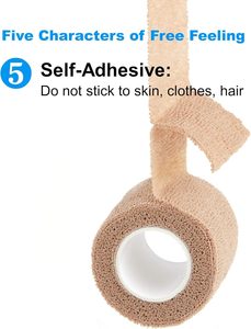 Bande de contention auto-adhésive élastique respirante pour premiers secours, usage vétérinaire et soutien des blessures sportives - Product Image 3