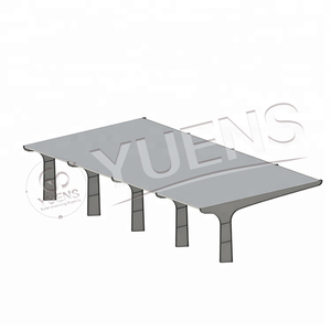 Yuens Aluminium Carport Parking extérieur pour système de montage de panneau <span class=keywords><strong>solaire</strong></span> Abri de <span class=keywords><strong>voiture</strong></span> étanche - Product Image 5