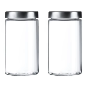 28oz/850ml thủy tinh soda Lime Glass lưu trữ chum rõ ràng Glass kín container thực phẩm Canister Jar với SS Nắp - Product Image 6