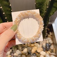 Vente chaude Mode Coloré Cristal Verre Rondelle Perles Bracelet Réglable