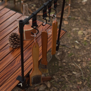 Cao Cấp Nướng Thịt Nướng Ngoài Trời Người Hút Thuốc BBQ Đồ Dùng Thép Không Gỉ BBQ Nướng Công Cụ Thiết Lập Với Nhựa Trường Hợp Nướng Phụ Kiện - Product Image 5