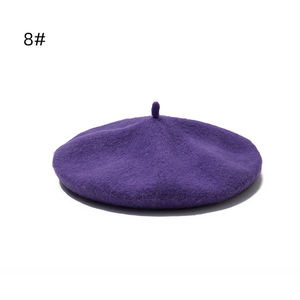 Bérets - EA134 Vente directe usine Printemps Automne Femme <span class=keywords><strong>Petit</strong></span> béret en coton et polyester Chapeau Béret pour femme Sans laine - Product Image 3