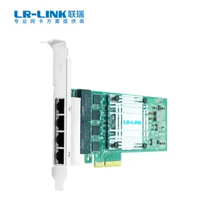 LR-LINK LRES2037PT PCI Express x4 10/100/1000Mbps 4 x RJ45端口英特尔I211芯片组网卡有线以太网网卡适配器