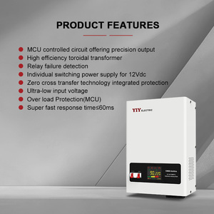 Автоматический стабилизатор напряжения релейного типа 5 кВА, 10 кВА, 15 кВА, 20 кВА, однофазный, с ЖК-дисплеем, AC 220В, для дома, CE <span class=keywords><strong>SVC</strong></span>, медный, высококачественный - Product Image 3