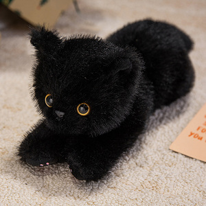 Peluche Gatto Lungo e Morbido 40/50cm, <span class=keywords><strong>Regalo</strong></span> di Compleanno, Giocattolo Imbottito - Product Image 5