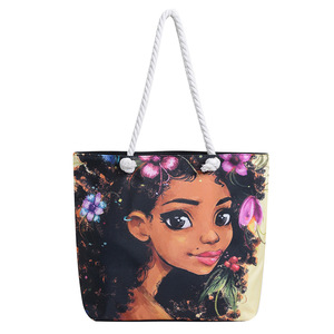 Cổ Điển Cổ Điển Của Phụ Nữ Mềm Mại Bền Công Suất Lớn Không Thấm Nước Canvas Tote Túi Màu Đen Cô Gái Thời Trang Phụ Nữ Phong Cách Môi Trường - Product Image 5