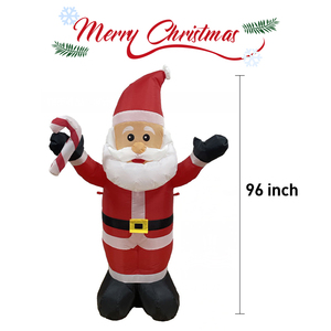 Gonfiabile <span class=keywords><strong>da</strong></span> 48 pollici/60 pollici/72 pollici/84 pollici/96 pollici Babbo Natale per la decorazione del giardino di Natale con luci a LED forniture Decorative - Product Image 4