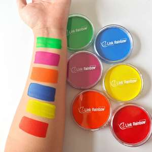Peinture faciale professionnelle à base d'eau, qualité cosmétique, couleurs uniques, avec paillettes, pour le corps - Product Image 1
