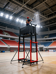 Plataforma Elevadora Plegable de Aluminio de 500 kg con Motor Eléctrico Portátil para Escaleras y Andamios - ¡Gran Oferta! - Product Image 1