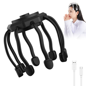 Producto en Tendencia 0728: Masajeador de Cuero Cabelludo Recargable, Relajante y Antiestrés, Rascador de Cabeza Inalámbrico y Portátil para el Cabello - Product Image 1