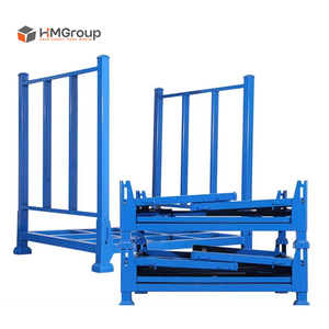 Estante de Almacenamiento Plegable y Resistente de Acero Metálico con Recubrimiento en Polvo, Desmontable, para Tarimas de Tela Enrollable de Alta Resistencia - Product Image 3