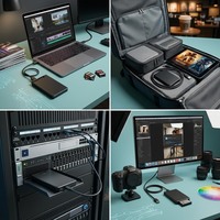 Boîtier double baie antistatique pour disques durs et SSD 2,5-3,5 pouces, idéal pour l'affichage numérique, les ordinateurs portables, les ordinateurs de bureau et le stockage de photos