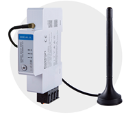 Compteur d'énergie triphasé Eastron SEM3-WL-2L avec WiFi et RS485 Modbus, moniteur PV, double mode de mesure, compteur sur rail DIN