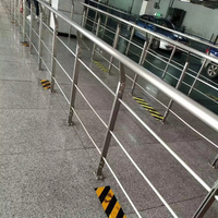 Balustrade de couloir en acier inoxydable 304, plateforme de protection pour main courante, garde-corps d'escalier pour balcon et couloirs