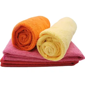 Durable Eco-friendly 40*40cm/30*30cm water-absorbing quality microfiber/microfibre cleaning cloth/terry/towels