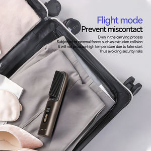 Hot New Cordless <b>Hair</b> <b>Straightener</b> <b>Brush</b>-8000mAh Negative Ion LCD Display Fast Heating Temperature Adjustment Anti-Frizz - Product Image 6