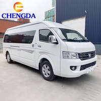 Mini-bus Foton View CS2 G9 à toit surélevé pour 15/16/19 passagers, conduite à gauche/droite, véhicule utilitaire léger, minibus urbain à prix réduit