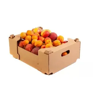 Картонная коробка с принтом, коробка для хранения овощей и яблок, коробка из гофрированной бумаги, коробка для упаковки свежих фруктов