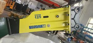 SOOSAN SB125 Box Type <b>Hydraulic</b> <b>Breaker</b> Large Scale Excavator Attachments 1-Year Warranty with Free Spare Chisel Included - Product Image 2