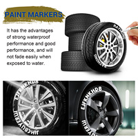 Ensemble de 3 marqueurs peinture Rayhong pour pneus de voiture, portables, imperméables, séchage rapide, stylos marqueurs pour peinture graffiti