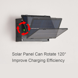 Faretto Solare da <span class=keywords><strong>Esterno</strong></span> IP65 Impermeabile, 6 LED Regolabili Su/Giù, Batteria 2000mAh, Oltre 10 Ore di Autonomia <span class=keywords><strong>per</strong></span> Giardino e <span class=keywords><strong>Casa</strong></span> - Product Image 5