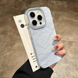 Nouvelle Arrivée Coques de Téléphone à Texture Montagne enneigée pour iPhone 17 16 15 Pro Max avec Cadre Électroplaqué à Grand Trou et Protection Renforcée - Product Image 6