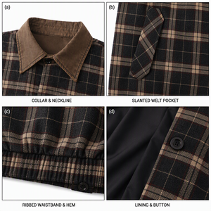 Giacca da Lavoro con Colletto <span class=keywords><strong>a</strong></span> Contrasto, Resistente al Vento e alla Deformazione, per Rivenditori di Abbigliamento Western - Product Image 3