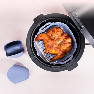 Nuevo Revestimiento de <span class=keywords><strong>Silicona</strong></span> Cuadrado de 7.87 Pulgadas para Freidora de Aire, Reutilizable, Olla de <span class=keywords><strong>Silicona</strong></span> para Freidora de Aire para Hornear en la Cocina - Product Image 6