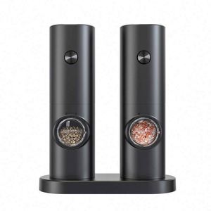 Electric Salt & <b>Pepper</b> <b>Grinder</b> Set Metal Automatic Battery Powered Adjustable Coarseness Eco-Friendly Larger Capacity LED - Product Image 1