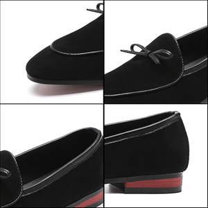 Zapatos de Vestir de Cuero Genuino Negro para Hombre, Tallas Grandes 37-48, Estilo Slipper con Punta en Pico, para Boda - Product Image 5