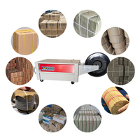 Machine de cerclage semi-automatique de table pour emballage en carton, conforme ISO9001, cerclage électrique pour sangles plastiques