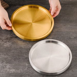 Assiettes rondes coréennes en acier inoxydable à double paroi, technique givrée, double isolation, qualité alimentaire, pour restaurants et banquets - Product Image 4
