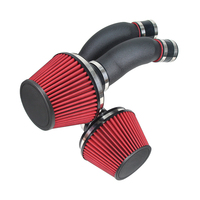 Système d'admission d'air froid en aluminium JUXING 3'' pour Audi C7 S6/S7/RS7 4.0T V8 avec garantie d'un an
