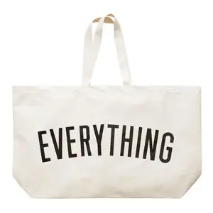 流行设计可重复使用的环保购物袋超大巨型帆布杂货店大购物者一切袋子法国袋