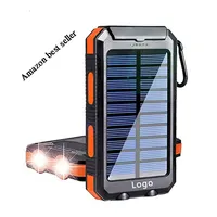 Portable Solar Power Bank, 8000 mAh, 10000 mAh, 20000 mAh
