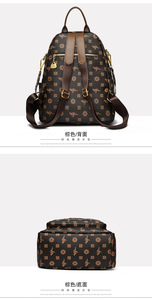 Factory Custom Ins Fashion <b>Backpack</b> Multipurpose Laptop Bag Girls Versatile PU Leather Schoolbag School Bag for Teenage Girls - Product Image 4