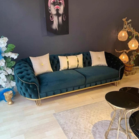 Ensemble de canapés de style moderne et luxueux pour salon, design simple et élégant