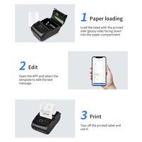 Mini Impresora Portátil de Alta Calidad, Impresora Inalámbrica Inteligente sin Tinta, Impresión de Etiquetas y Fotos, Impresora Térmica de Recibos de 58 mm