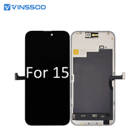 Écran INCELL HD+ en gros pour iPhone 15, 15 Plus, 15 Pro, 15 Pro Max – Assemblage numériseur d'écran tactile 100 % testé