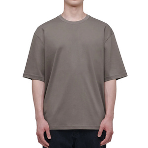 Camiseta de Manga Corta para Hombre Healy, Cuello Redondo, Color Sólido, Corte Holgado, 100% Algodón, para Todas las Temporadas, Informal, para Adultos - Product Image 3