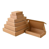 Caja de Papel Personalizada Impresa, Embalaje Corrugado Reciclable, Caja de Cartón Resistente Marrón, Cajas de Envío Corrugadas para Mudanza