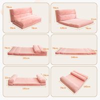 Canapé-lit pliable adulte matelas de sol extra épais 6 compartiments moderne écologique durable pour appartement salon salle de bain